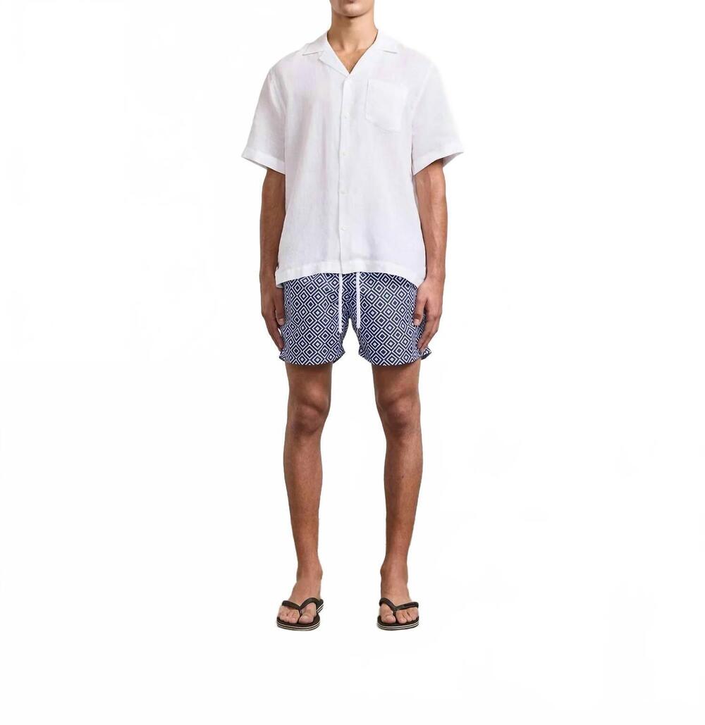 NEW FRESCOBAL CARIOCA rio swim angra print shorts in navy